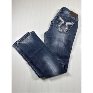 BIG STAR Maddie Boot Mid Rise Jeans Womens 28L Dark Med Wash Vintage Co